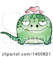 Poster, Art Print Of Cartoon Loving Gecko Character Mascot