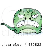 Clipart Graphic Of A Cartoon Mad Gecko Character Mascot Royalty Free Vector Illustration by Cory Thoman