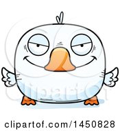 Clipart Graphic Of A Cartoon Sly Duck Character Mascot Royalty Free Vector Illustration