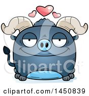 Poster, Art Print Of Cartoon Loving Blue Ox Character Mascot