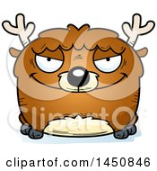 Clipart Graphic Of A Cartoon Sly Deer Character Mascot Royalty Free Vector Illustration