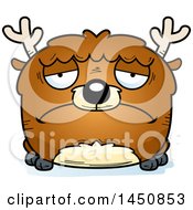 Clipart Graphic Of A Cartoon Sad Deer Character Mascot Royalty Free Vector Illustration