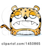 Poster, Art Print Of Cartoon Sad Leopard Character Mascot