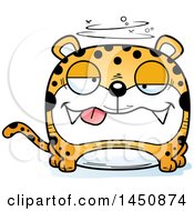 Poster, Art Print Of Cartoon Drunk Leopard Character Mascot