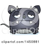 Cartoon Sad Chupacabra Character Mascot