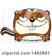 Clipart Graphic Of A Cartoon Sly Chipmunk Character Mascot Royalty Free Vector Illustration