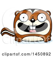 Cartoon Smiling Chipmunk Character Mascot