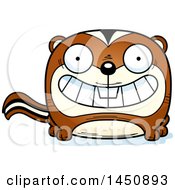 Poster, Art Print Of Cartoon Grinning Chipmunk Character Mascot