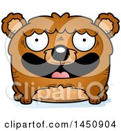 Clipart Graphic Of A Cartoon Smiling Bear Character Mascot Royalty Free Vector Illustration