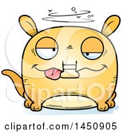 Clipart Graphic Of A Cartoon Drunk Aardvark Character Mascot Royalty Free Vector Illustration