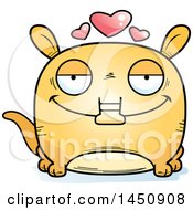 Clipart Graphic Of A Cartoon Loving Aardvark Character Mascot Royalty Free Vector Illustration