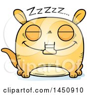 Poster, Art Print Of Cartoon Sleeping Aardvark Character Mascot