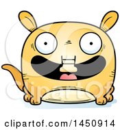 Clipart Graphic Of A Cartoon Smiling Aardvark Character Mascot Royalty Free Vector Illustration
