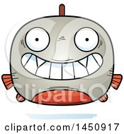 Poster, Art Print Of Cartoon Grinning Piranha Fish Character Mascot