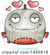 Poster, Art Print Of Cartoon Loving Piranha Fish Character Mascot