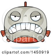 Poster, Art Print Of Cartoon Mad Piranha Fish Character Mascot