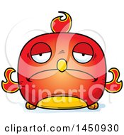 Poster, Art Print Of Cartoon Sad Phoenix Character Mascot
