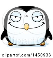 Clipart Graphic Of A Cartoon Evil Penguin Bird Character Mascot Royalty Free Vector Illustration