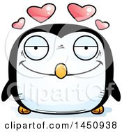 Clipart Graphic Of A Cartoon Loving Penguin Bird Character Mascot Royalty Free Vector Illustration
