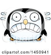 Clipart Graphic Of A Cartoon Scared Penguin Bird Character Mascot Royalty Free Vector Illustration