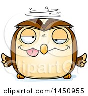 Poster, Art Print Of Cartoon Drunk Owl Character Mascot