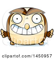 Poster, Art Print Of Cartoon Grinning Owl Character Mascot