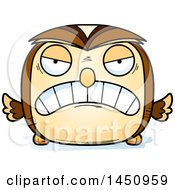 Clipart Graphic Of A Cartoon Mad Owl Character Mascot Royalty Free Vector Illustration by Cory Thoman