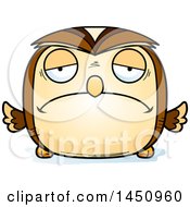 Poster, Art Print Of Cartoon Sad Owl Character Mascot