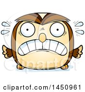 Clipart Graphic Of A Cartoon Scared Owl Character Mascot Royalty Free Vector Illustration by Cory Thoman