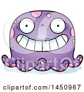 Clipart Graphic Of A Cartoon Grinning Octopus Character Mascot Royalty Free Vector Illustration