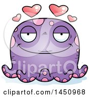 Clipart Graphic Of A Cartoon Loving Octopus Character Mascot Royalty Free Vector Illustration