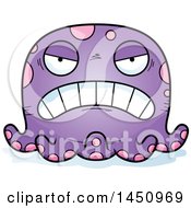 Clipart Graphic Of A Cartoon Mad Octopus Character Mascot Royalty Free Vector Illustration