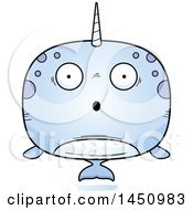 Poster, Art Print Of Cartoon Surprised Narwhal Character Mascot
