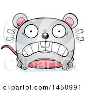 Clipart Graphic Of A Cartoon Scared Mouse Character Mascot Royalty Free Vector Illustration