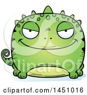 Clipart Graphic Of A Cartoon Evil Lizard Character Mascot Royalty Free Vector Illustration