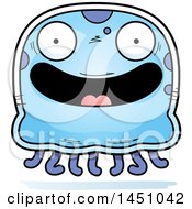 Poster, Art Print Of Cartoon Happy Jellyfish Character Mascot