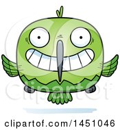 Clipart Graphic Of A Cartoon Grinning Hummingbird Character Mascot Royalty Free Vector Illustration by Cory Thoman