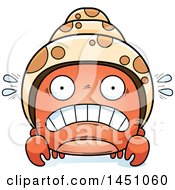 Poster, Art Print Of Cartoon Scared Hermit Crab Character Mascot
