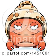 Poster, Art Print Of Cartoon Sly Hermit Crab Character Mascot