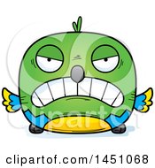 Clipart Graphic Of A Cartoon Mad Parrot Bird Character Mascot Royalty Free Vector Illustration