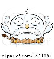 Clipart Graphic Of A Cartoon Scared Griffin Character Mascot Royalty Free Vector Illustration by Cory Thoman