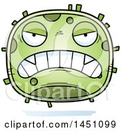 Clipart Graphic Of A Cartoon Mad Germ Character Mascot Royalty Free Vector Illustration by Cory Thoman