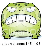 Clipart Graphic Of A Cartoon Mad Frog Character Mascot Royalty Free Vector Illustration