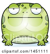 Poster, Art Print Of Cartoon Bored Frog Character Mascot