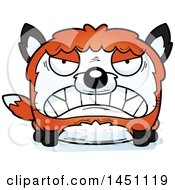 Clipart Graphic Of A Cartoon Mad Fox Character Mascot Royalty Free Vector Illustration