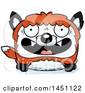Clipart Graphic Of A Cartoon Happy Fox Character Mascot Royalty Free Vector Illustration by Cory Thoman