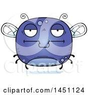 Clipart Graphic Of A Cartoon Bored Fly Character Mascot Royalty Free Vector Illustration