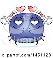 Clipart Graphic Of A Cartoon Loving Fly Character Mascot Royalty Free Vector Illustration