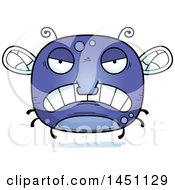 Clipart Graphic Of A Cartoon Mad Fly Character Mascot Royalty Free Vector Illustration