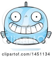Clipart Graphic Of A Cartoon Grinning Fish Character Mascot Royalty Free Vector Illustration